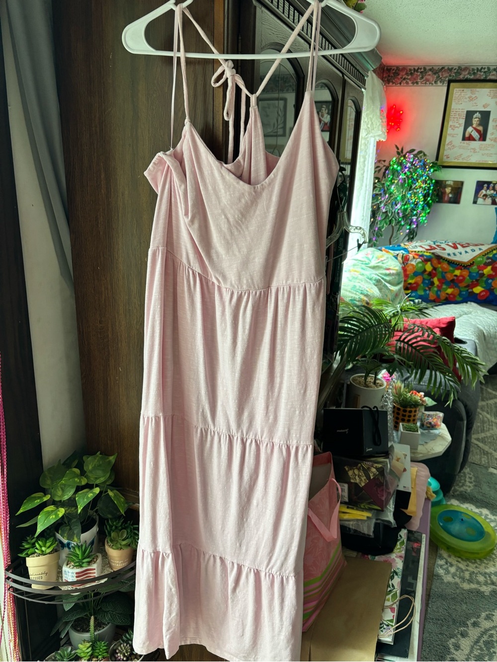 Old Navy Light Pink Maxi Dress